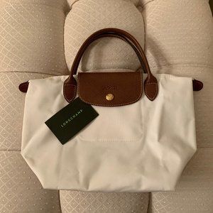 NEW Longchamp Small Top Handle Nylon Handbag